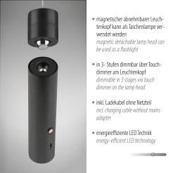 18281-18 ATTACH LAMPA WISZĄCA CZARNY