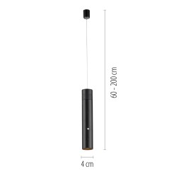 18281-18 ATTACH LAMPA WISZĄCA CZARNY
