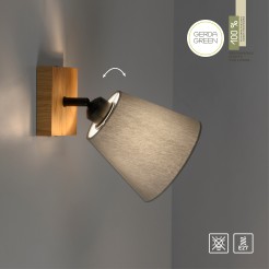 11581-79 GREEN MICHEL LAMPA SUFITOWA/ KINKIET DREWNO