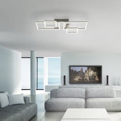 14030-55 IVEN LAMPA SUFITOWA STALOWY