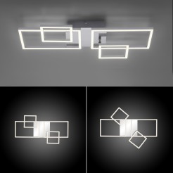 14030-55 IVEN LAMPA SUFITOWA STALOWY