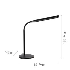 11030-18 ELLY LAMPA STOŁOWA CZARNY