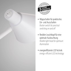 11248-16 PIXIE LAMPA STOŁOWA BIAŁY