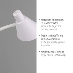11249-16 PIXIE LAMPA PODŁOGOWA BIAŁY