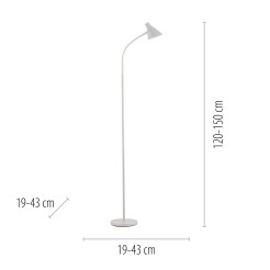 11249-16 PIXIE LAMPA PODŁOGOWA BIAŁY