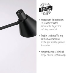 11249-18 PIXIE LAMPA PODŁOGOWA CZARNY