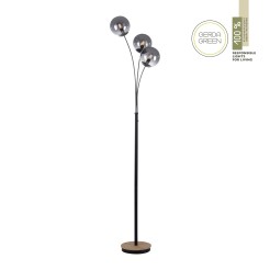 11391-79 GREEN WIDOW LAMPA PODŁOGOWA CZARNY/DREWNO