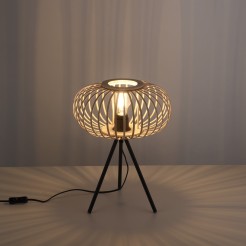 11435-79 RACOON LAMPA STOŁOWA CZARNY/DREWNO