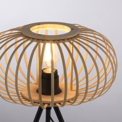 11435-79 RACOON LAMPA STOŁOWA CZARNY/DREWNO