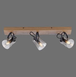 11449-79 GREEN LANGSTRÖM LAMPA SUFITOWA CZARNY/DREWNO