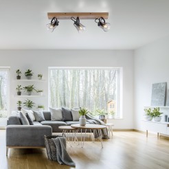 11449-79 GREEN LANGSTRÖM LAMPA SUFITOWA CZARNY/DREWNO