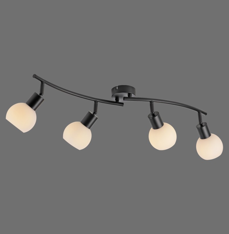 12154-18 LOKI LAMPA SUFITOWA CZARNY