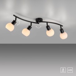 12154-18 LOKI LAMPA SUFITOWA CZARNY