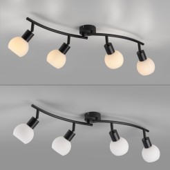 12154-18 LOKI LAMPA SUFITOWA CZARNY