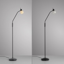 12157-18 LOKI LAMPA PODŁOGOWA CZARNY