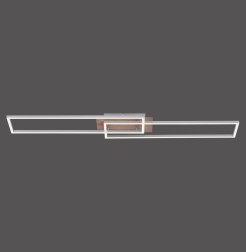 14019-78 IVEN LAMPA SUFITOWA ALUMINIUM/DREWNO
