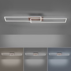 14019-78 IVEN LAMPA SUFITOWA ALUMINIUM/DREWNO