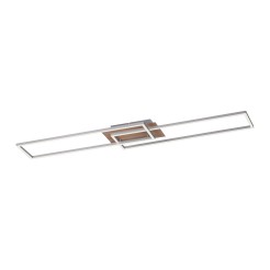 14019-78 IVEN LAMPA SUFITOWA ALUMINIUM/DREWNO