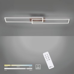 14019-78 IVEN LAMPA SUFITOWA ALUMINIUM/DREWNO
