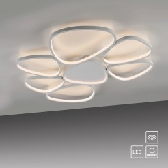 14046-16 PEBBLES LAMPA SUFITOWA BIAŁY