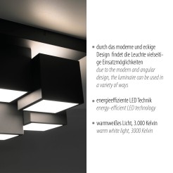 14114-18 TETRIS LAMPA SUFITOWA CZARNY