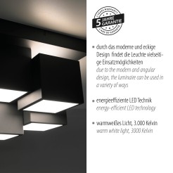14114-18 TETRIS LAMPA SUFITOWA CZARNY