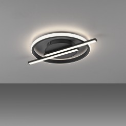 14130-18 KORSA LAMPA SUFITOWA CZARNY