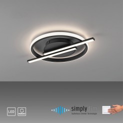 14130-18 KORSA LAMPA SUFITOWA CZARNY