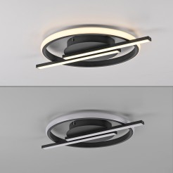 14130-18 KORSA LAMPA SUFITOWA CZARNY