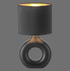 14193-18 CARARA LAMPA STOŁOWA CZARNY/ZŁOTY