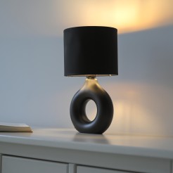 14193-18 CARARA LAMPA STOŁOWA CZARNY/ZŁOTY