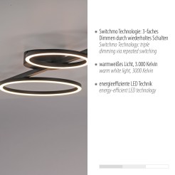 14211-18 MINI RITUS LAMPA SUFITOWA CZARNY