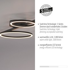 14211-18 MINI RITUS LAMPA SUFITOWA CZARNY