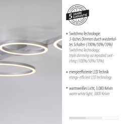 14211-21 MINI RITUS LAMPA SUFITOWA SREBRNY