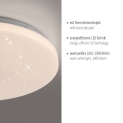 14276-16 URANUS LAMPA SUFITOWA BIAŁY