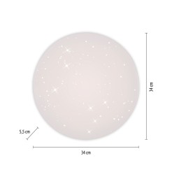 14276-16 URANUS LAMPA SUFITOWA BIAŁY