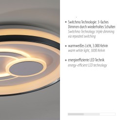 14334-16 MINELLI LAMPA SUFITOWA BIAŁY