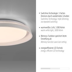 14368-16 SATI LAMPA SUFITOWA BIAŁY