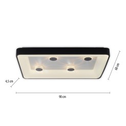 14385-18 VERTIGO LAMPA SUFITOWA CZARNY