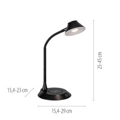 14414-18 PUCKI LAMPA STOŁOWA CZARNY