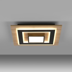 14563-18 TOLA LAMPA SUFITOWA CZARNY/DREWNO