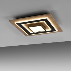 14563-18 TOLA LAMPA SUFITOWA CZARNY/DREWNO