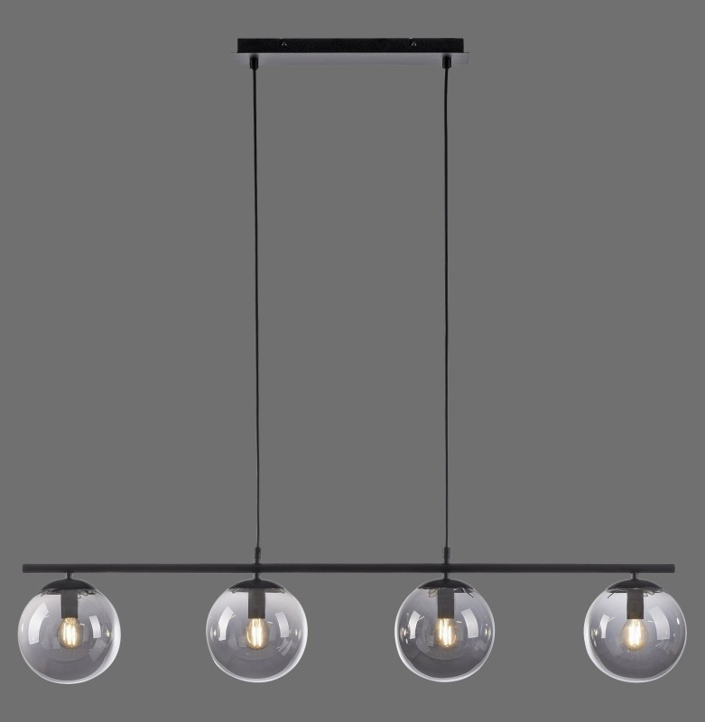 14604-18 BIG WIDOW LAMPA WISZĄCA CZARNY