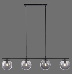 14604-18 BIG WIDOW LAMPA WISZĄCA CZARNY