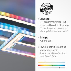 14636-55 FELIX60 LAMPA SUFITOWA SREBRNY