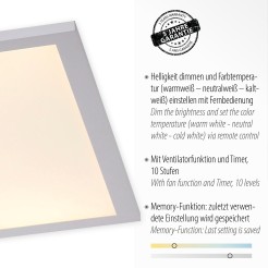 14643-16 FLAT-AIR LAMPA SUFITOWA BIAŁY