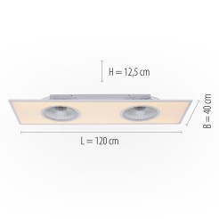 14643-16 FLAT-AIR LAMPA SUFITOWA BIAŁY