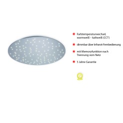 14673-55 SPARKLE LAMPA SUFITOWA STALOWY