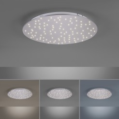 14673-55 SPARKLE LAMPA SUFITOWA STALOWY