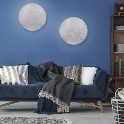 14673-55 SPARKLE LAMPA SUFITOWA STALOWY